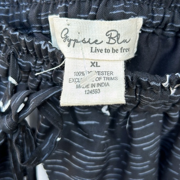 NWOT Gypsy Blu Boho Maxi Skirt Tropical Palm Tree Design Tiki Hawaii Vacation XL - Picture 4 of 7